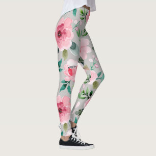 collants floraux pivoine