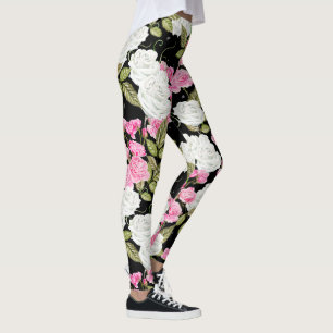 collants floraux pivoine