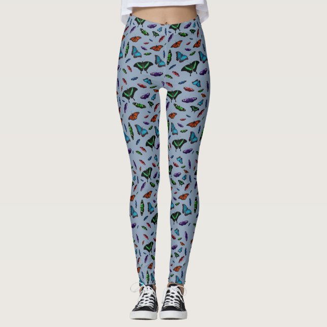 Collants Flutterbies (Bleu Clair) (Devant)