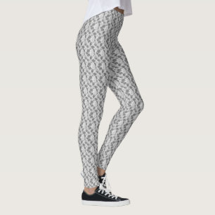 Collants gris abstraits 