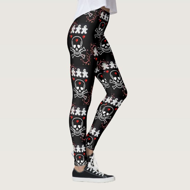 Collants Halloween, Crâne (Droite)
