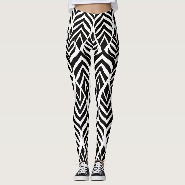 Collants Imprimés Animaux de Safari Abstraits  (Devant)