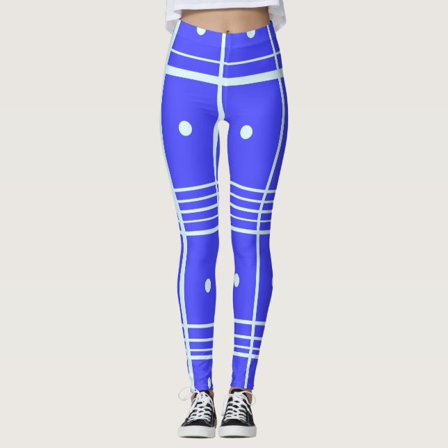 Collants imprimés bleus (Devant)