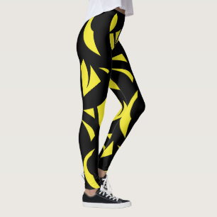 Collants Jaune / Noir d'Art Contemporain