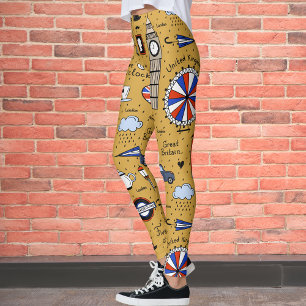 Collants London Doodles