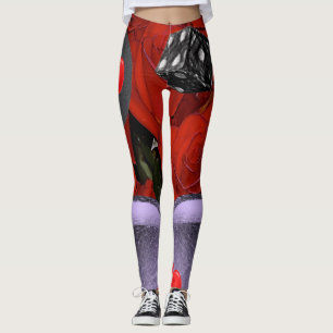 collants longs bas résille rouge
