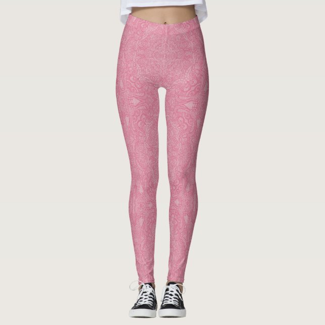 Collants Médaillon Rose (Devant)