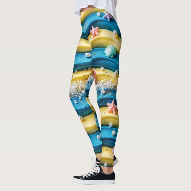 Collants Ocean Wave Cake - Étoile de Mer Côtière  (Gauche)