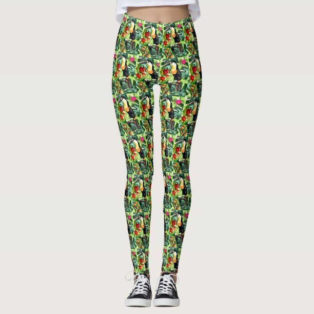 Collants Paradis Tropical du Toucan (Devant)