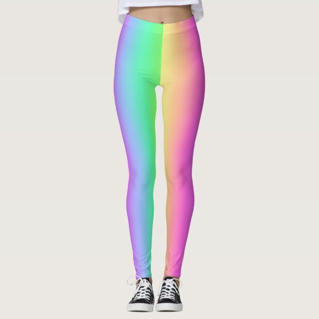 Collants pastel arc-en-ciel (Devant)