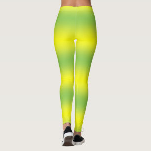 Collants pastel jaune et vert long
