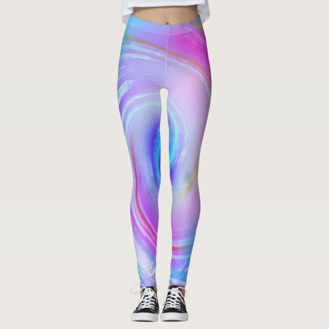 🎀 Collants Pastel Rêveurs | Fitness Mignon  (Devant)