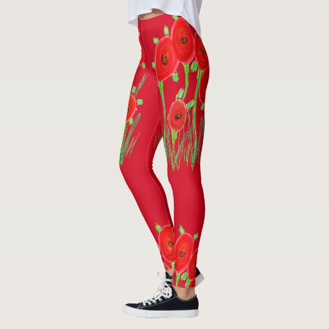 Collants Poppy Rouge (Gauche)