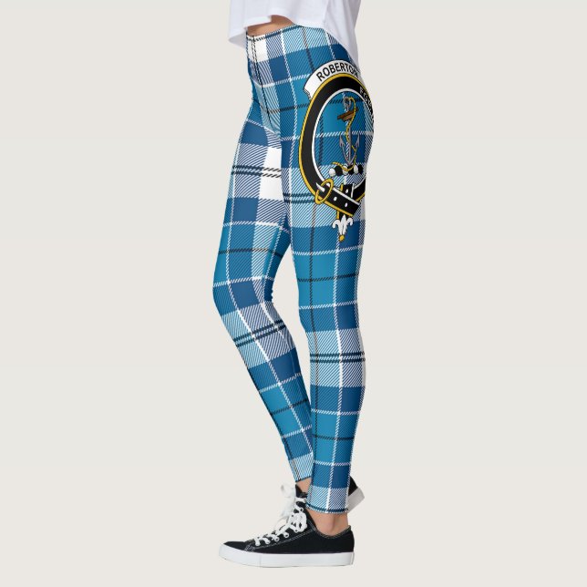 Collants pour femmes à tartan de crête de clan Rob (Gauche)