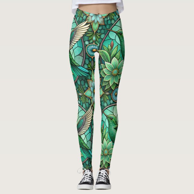 Collants présentant un motif de style vitrail (Devant)