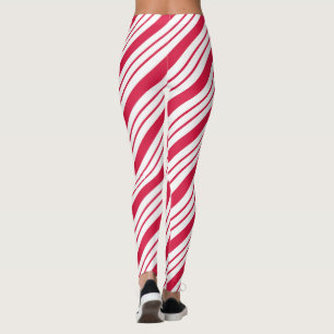 Collants rayés de bonbon de Noël