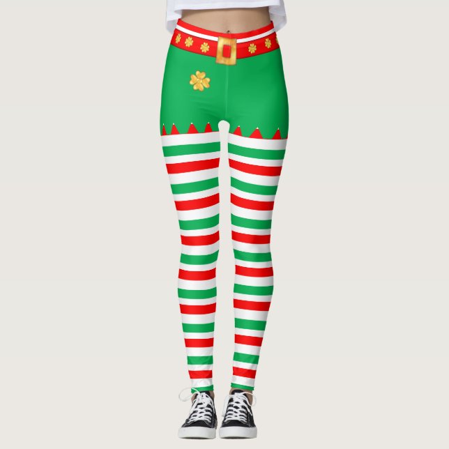 Collants rayés de lutin mignons (Devant)
