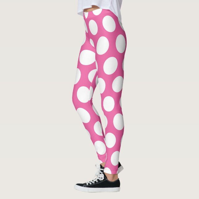 Collants rose à pois géants Love Bug (Gauche)