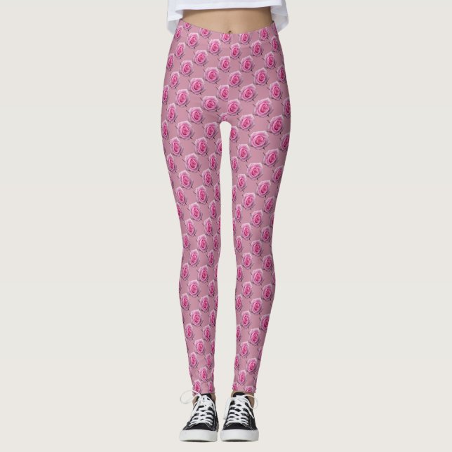 Collants Rose Mignon Collants Roses Roses (Devant)