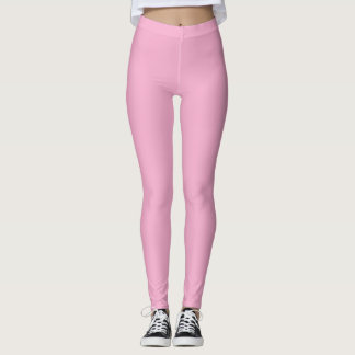Collants Rose Pâle Pastel Uni Minimalistes Athleis