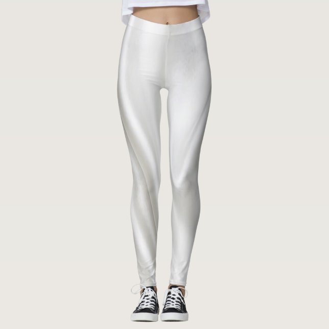 Collants Satin Blanc (Devant)