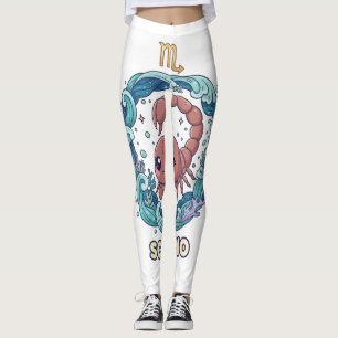 Collants signe astrologique Scorpion Kawaii Mignon