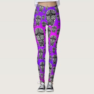 Collants Sucre Crâne Violet