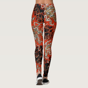 Collants Tourbillon Rouge Or