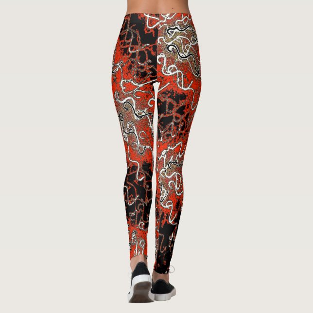 Collants Tourbillon Rouge Or (Dos)