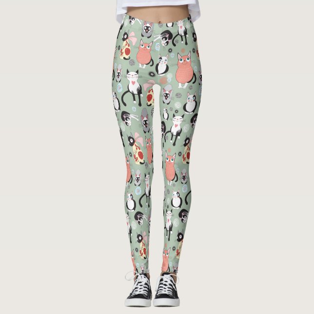 Collants Toutes les Pattes de Chat (Devant)