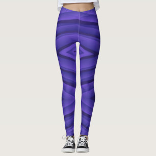 Collants violets avec un motif rayé géométrique