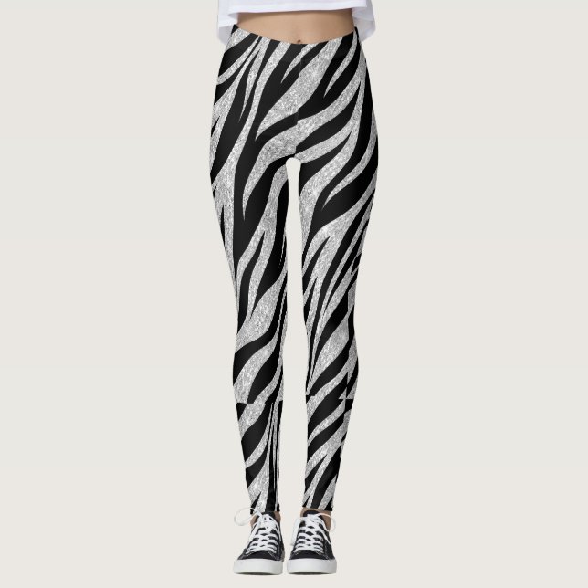 Collants Zèbre Argent (Devant)