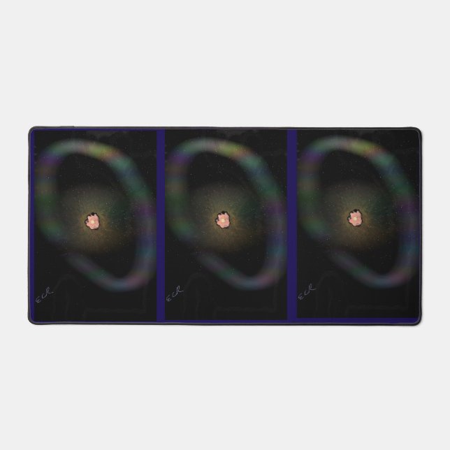 Collapsing Supernova, Expanding Ring Desk Mat (Recto)