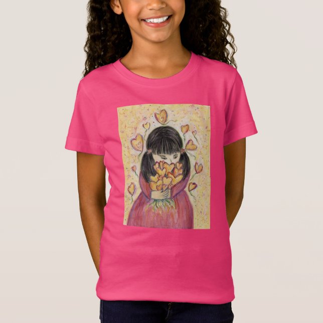 Collecte Coeurs d'Amour Art T-Shirts Personnalisés (Devant)