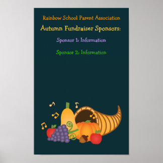 Collecte de fonds Automne Sponsors Poster