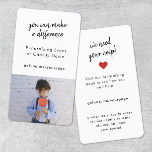 Collecte de fonds Carte photo de l'événement de
