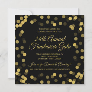 Collecte de fonds d'entreprise Gold Parties scinti