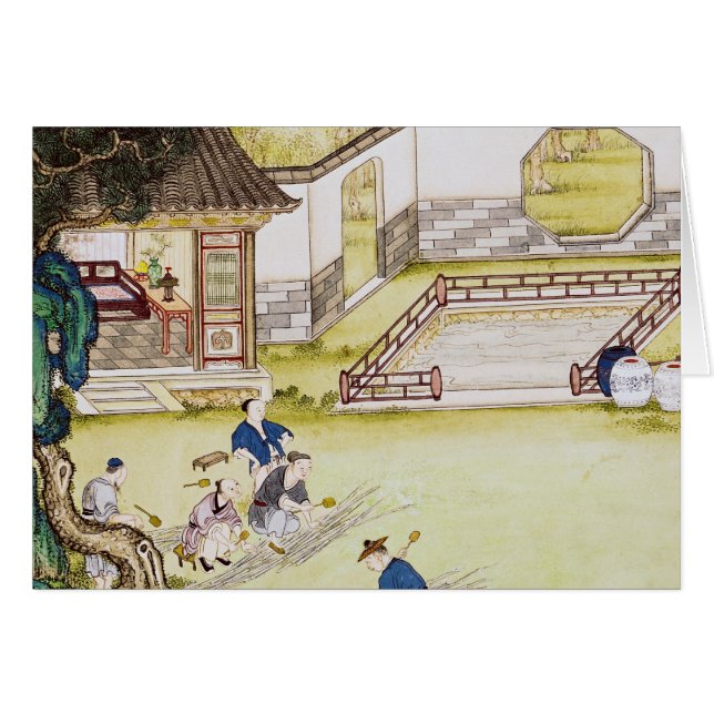 Collecte du bambou pour faire le papier (Devant horizontal)