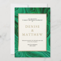 Collection Agate Amazon Green Invitation