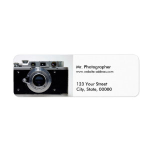 Collection CAMERA VINTAGE 01 Étiquettes de adresse