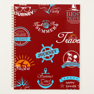 Collection de badges de voyage nautiques vintage