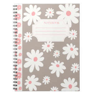 Collection de Carnets de fleurs colorées : Blanc&B