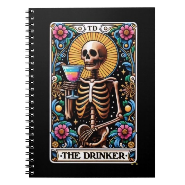 Collection de Carnets de la carte Tarot Drinker (Devant)