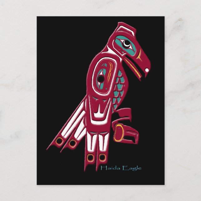 COLLECTION DE CARTE POSTALE HAIDA EAGLE (Devant)
