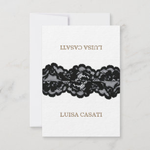 Collection de Cartes de Mariage à Dentelle Noire A