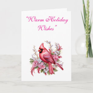 Collection de cartes de Noël rose élégant