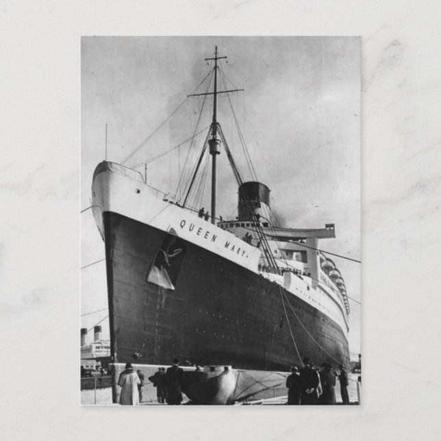Collection de cartes postales RMS Queen Mary (Devant)
