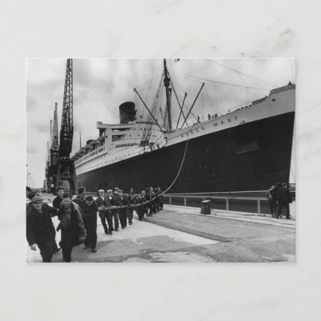 Collection de cartes postales RMS Queen Mary (Devant)