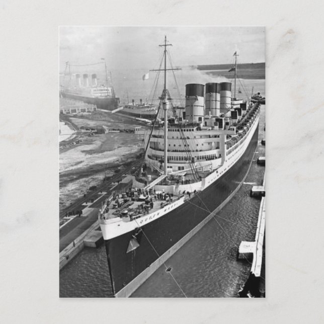 Collection de cartes postales RMS Queen Mary (Devant)