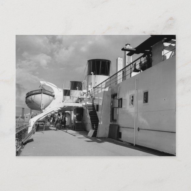 Collection de cartes postales RMS Queen Mary (Devant)